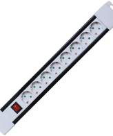 home Produžni kabl, 8 utičnica, prekidač, 1,0mm², 2 met, bijeli - PNV 08K/WH