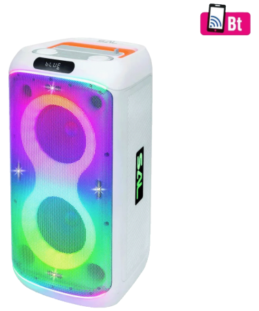 SAL Zvučnik bežični sa mikrofonom, Bluetooth, LED efekti, 60W - PAR216WH