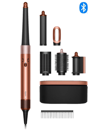 Dyson Uvijač za kosu, 1300W, Bluetooth, Multistyler - Airwrap i.d.Amber Silk/Pink C.+Wavy