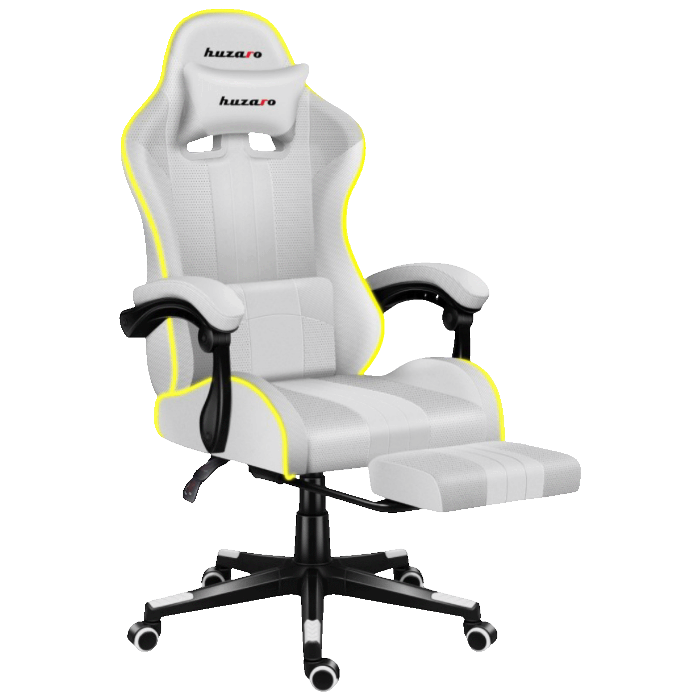 Huzaro Gaming stolica, RGB, daljinski upravljač, bijela - Force 4.7 White RGB - Image 2