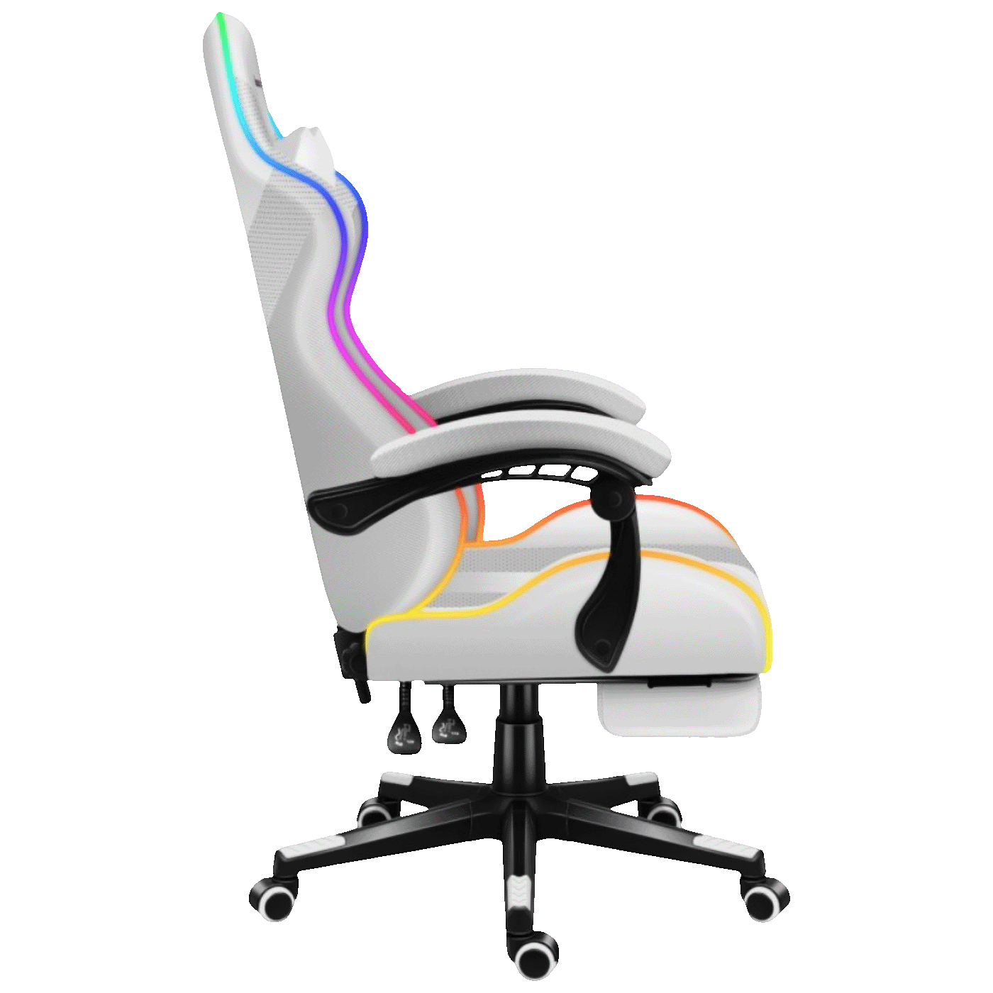 Huzaro Gaming stolica, RGB, daljinski upravljač, bijela - Force 4.7 White RGB - Image 4