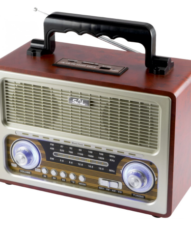 SAL Retro radio + BT bežični zvučnik, 4in1, FM, MP3, AUX - RRT 3B