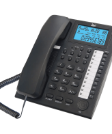 MeanIT Telefon analogni, stolni, LCD zaslon, crni - ST200 Black