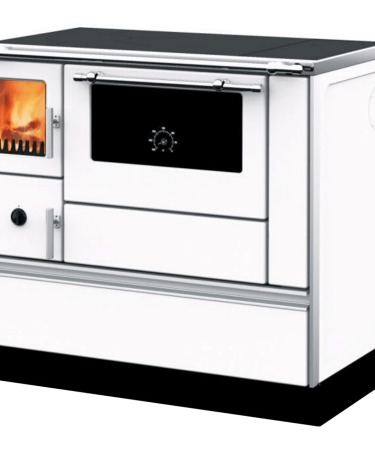 Alfa Plam Šporet na čvrsto gorivo 8kW, desna, bijela - ALFA 90H DOMINANT