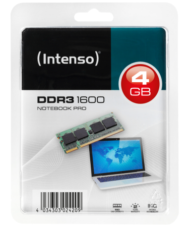 (Intenso) Memorija DDR3 SO-DIMM 4GB@1600MHz, CL11 - DDR3 Notebook 4GB/1600MHz