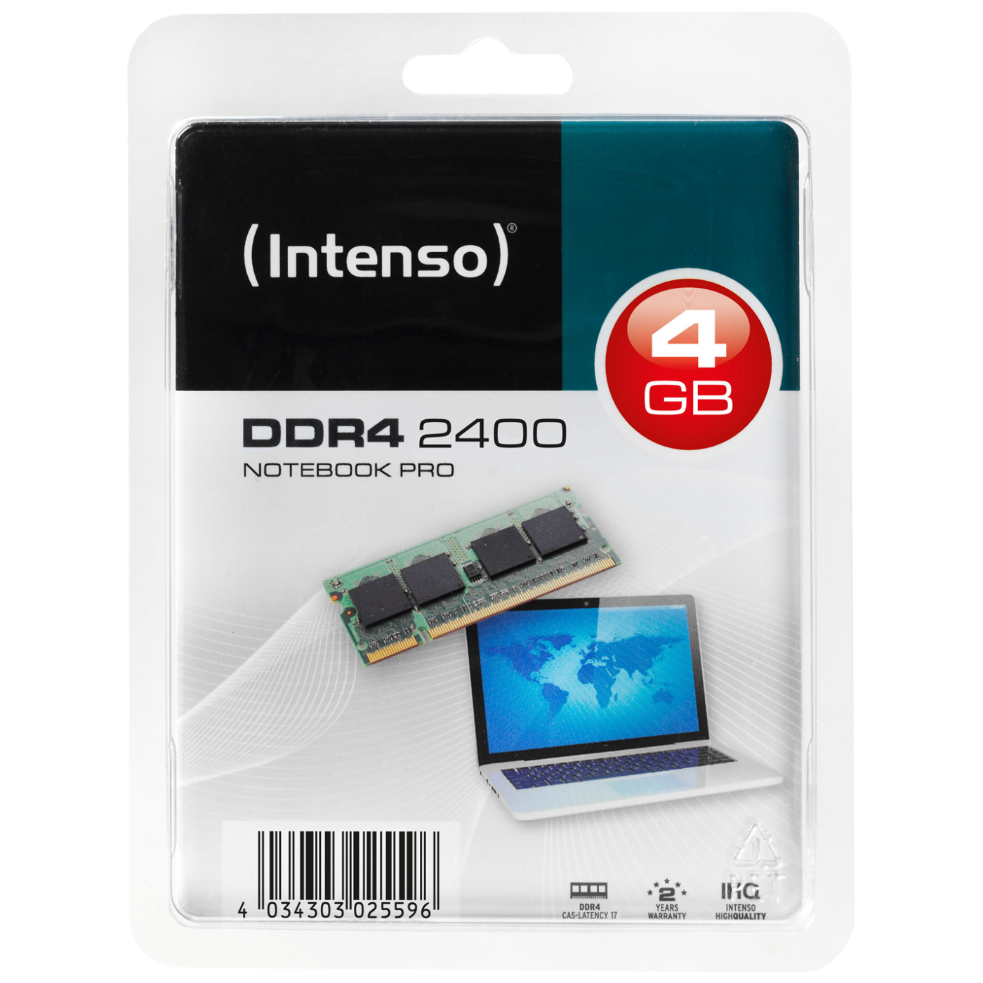 (Intenso) Memorija DDR4 SO-DIMM 4GB@2400MHz, CL17 - DDR4 Notebook 4GB/2400MHz