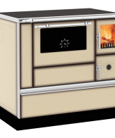 Alfa Plam Šporet na čvrsto gorivo 8kW, lijeva, krem - ALFA 90H DOMINANT