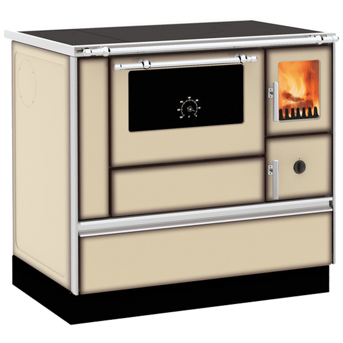 Alfa Plam Šporet na čvrsto gorivo 8kW, lijeva, krem - ALFA 90H DOMINANT