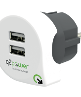 q2power Punjač kućni za smartphone, tablete, 2 x USB, 2.4A - DUAL USB CHARGER EUROPE