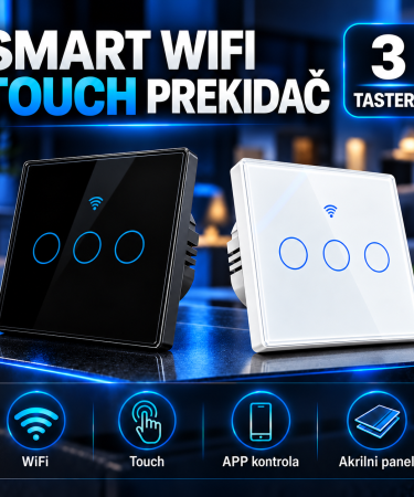 Smart Wifi Touch prekidač 3 taster